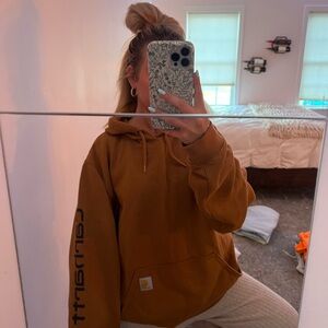 Carhartt Women's Tan Hoodie Sweater